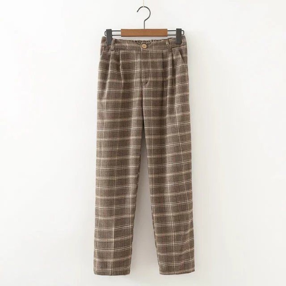 NEW Cropped Plaid Pants